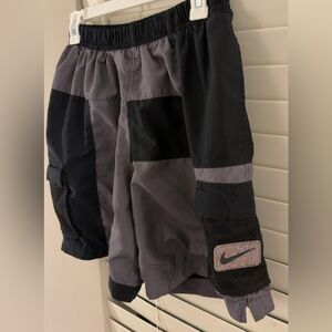 Nike Black Athletic Shorts with Grey Logo Tag